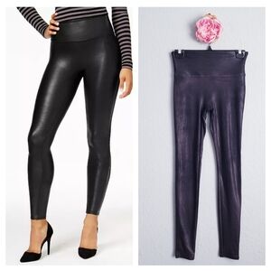 Spanx Black Faux Leather Leggings